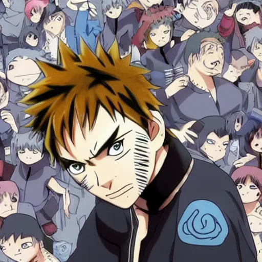 Image similar to modern anime art martin freeman as naruto!! in naruto