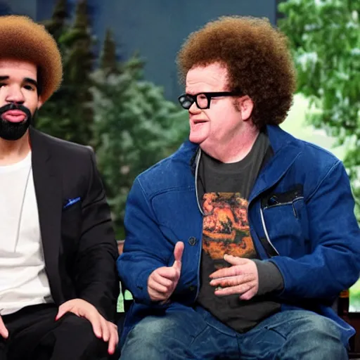 Image similar to Drake and Steve Brule morphs into a new person