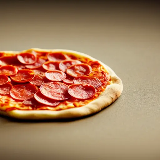 Prompt: a macro photo of a slice of pizza, cheese and pepperoni, caracal toy, hyper realistic, hyper detailed, 35mm, very grainy film, volumetric studio lighting, bokeh, black background award winning shot, vogue magazine, cinematic, 8k, very closeup, elegant, tender, pastel