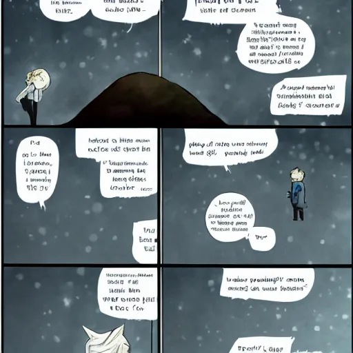 Prompt: a page from Stand Still, Stay Silent webcomic by Minna Sundberg