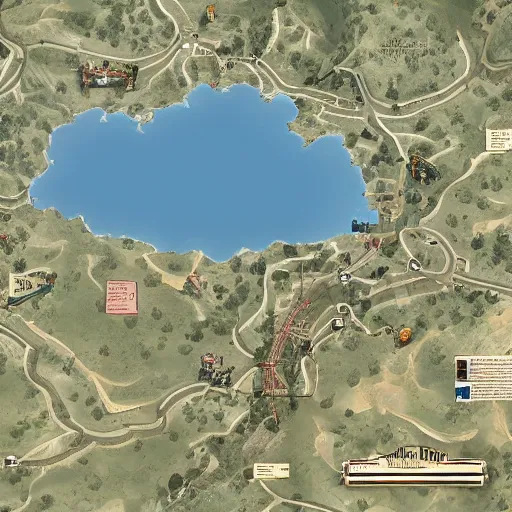 Prompt: the map of Gta V extended by a newer dlc