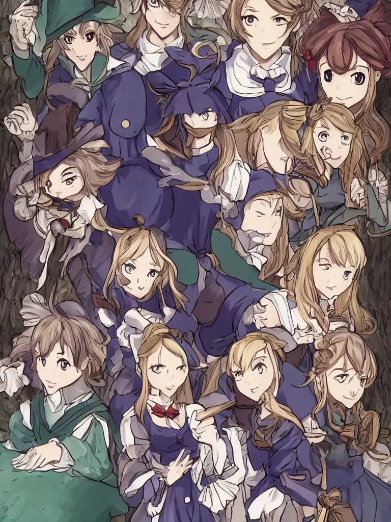 Image similar to [ alice in wonderland ] headshot in isekai style