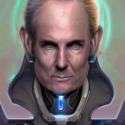 Image similar to portrait from Perry Rhodan, artstation