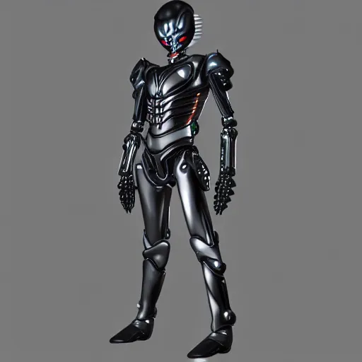 Image similar to Biomechanical Kamen Rider, glowing eyes, daytime, grey rubber undersuit, Guyver Dark Hero inspired armor