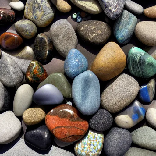 Prompt: rocks stones pebbles