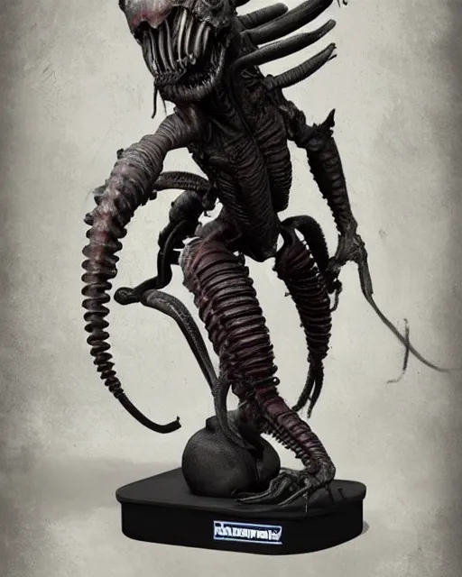 Image similar to xenomorph sculpture, by michael kutsche and manzanedo concept art