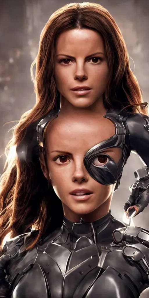 Prompt: Kate Beckinsale as Alita