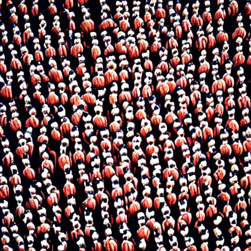 Prompt: hyperrealistic photography of where's wally? by caravaggio wiew from above