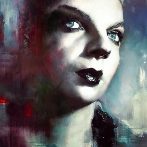 Image similar to judy garland and lady gaga morphed together, hybrid, jeremy mann painting