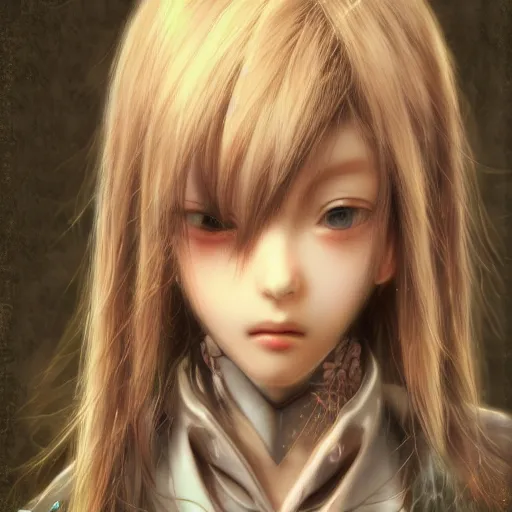 Image similar to a girl by yoshitaka amano, highly detailed, 4 k