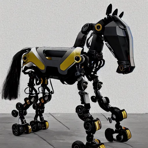 Prompt: robot horse by boston dynamics