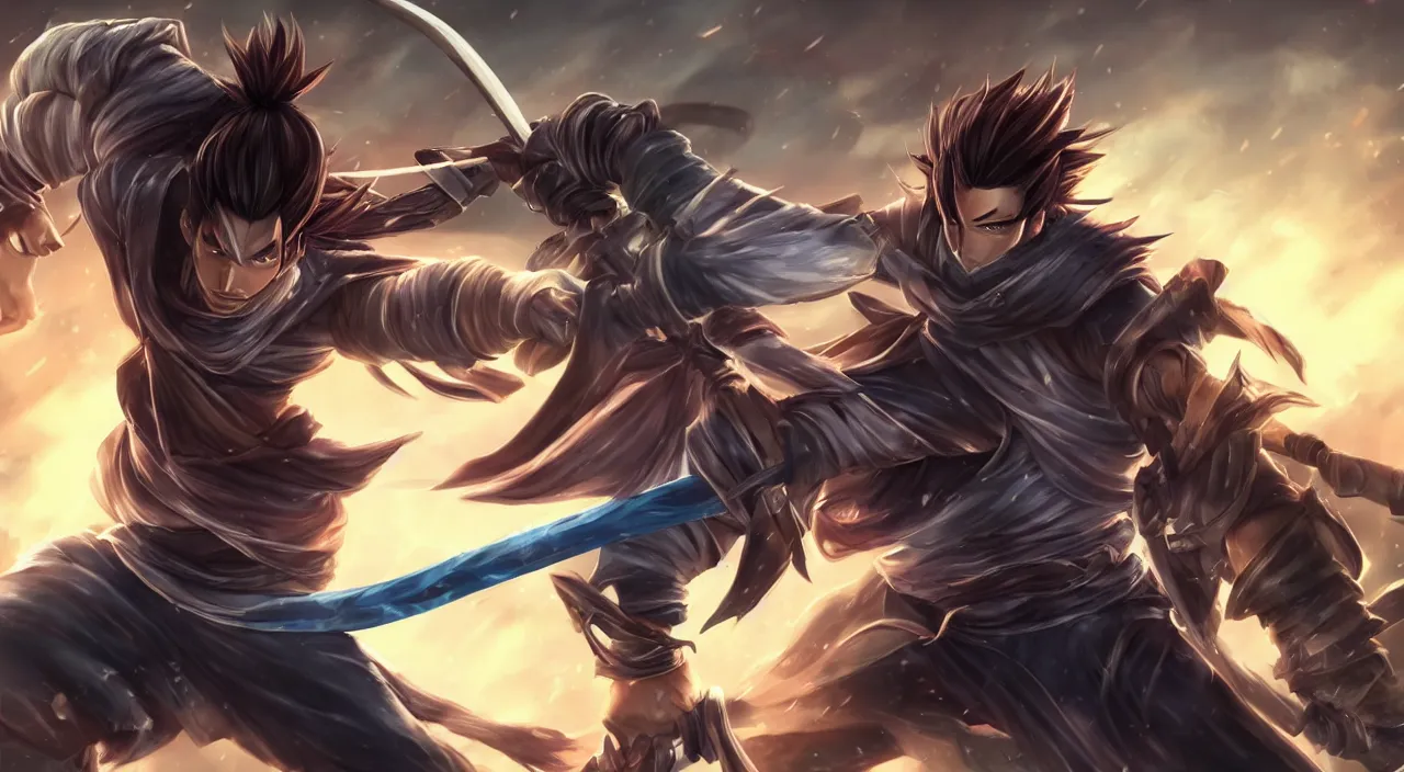 Prompt: yasuo from league of legends