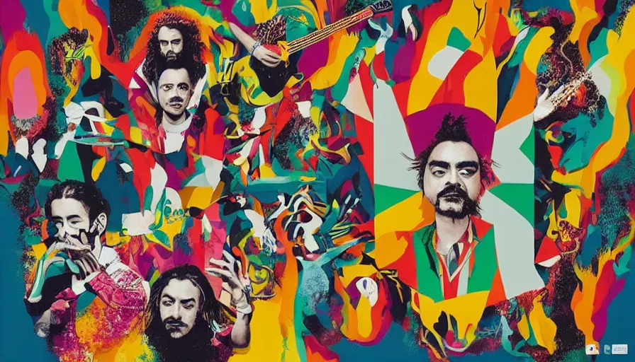 Image similar to cafe tacvba, eres, album cover