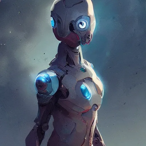 Image similar to 🤖🐈 ,Greg rutkowski, Trending artstation, cinematográfica, digital Art