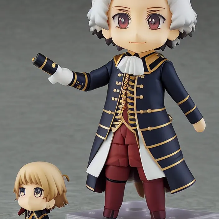 Prompt: An anime Nendoroid of George Washington, figurine, detailed product photo