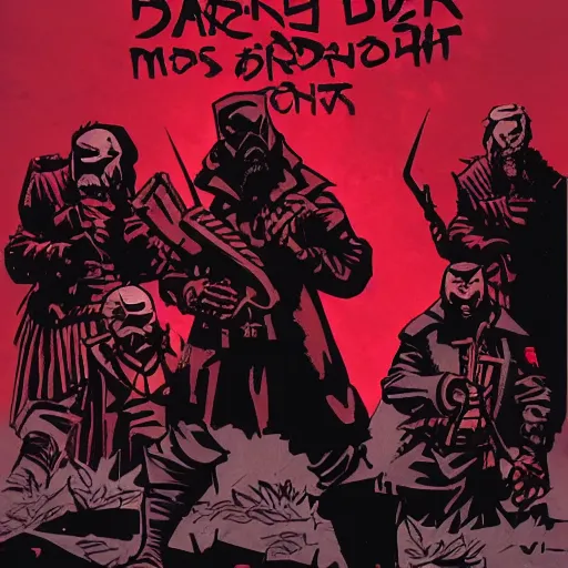 Prompt: soviet darkest dungeon by mike mignola