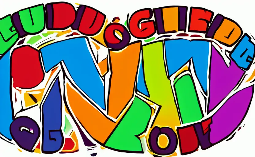 Image similar to a logo of educa games, colorfull logo, comic style