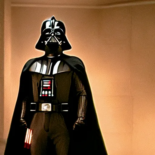 Image similar to movie still of Pikachu as Darth Vader