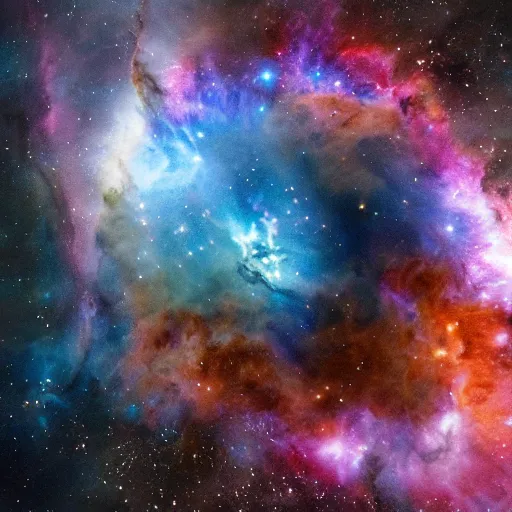 Image similar to A Nebula being formed, hyper realistic, HD, HQ, photo realistic