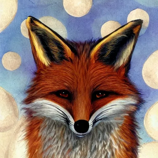 Prompt: a fox scientist, art, fantasy