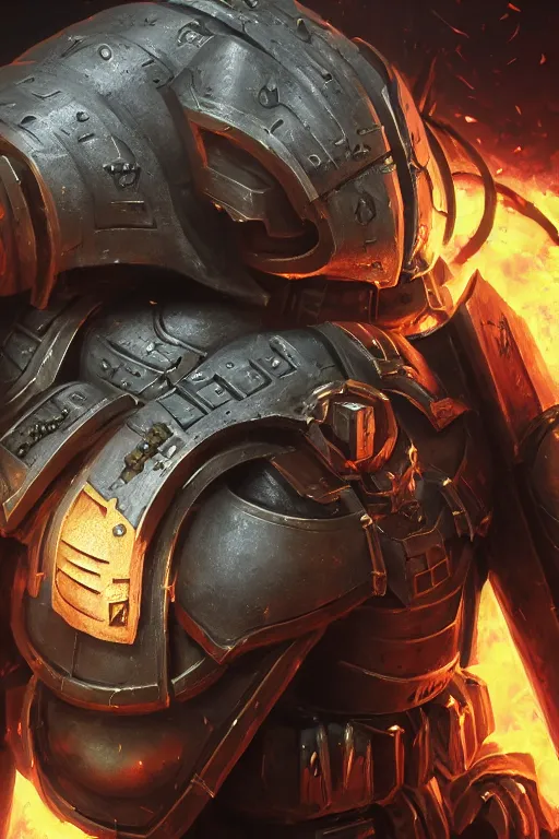 Image similar to armor portrait heros warhammer 4 0 k horus heresy fanart - the primarchs emperor by johannes helgeson animated with vfx concept artist & illustrator global illumination ray tracing hdr fanart arstation zbrush central hardmesh 8 k octane renderer comics stylized