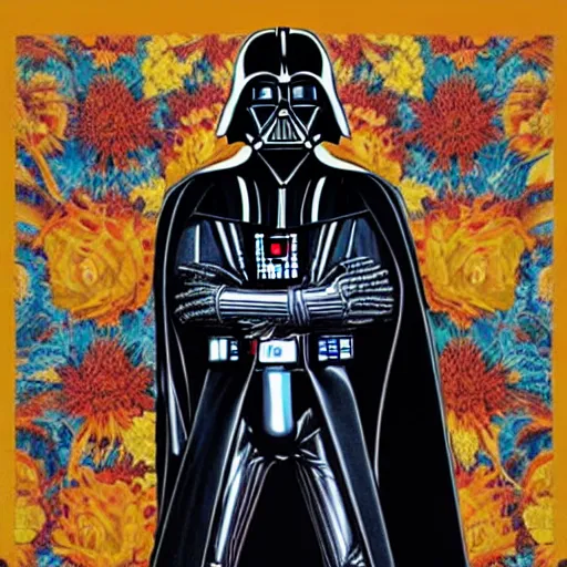 Image similar to Tristan Eaton, maximalism, darth vader