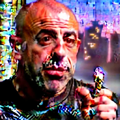 Image similar to the episode of joe rogan interviewing jesus christ while smoking a weed blunt. a cigarette with weed smoked by joe rogan. joe rogan experience.