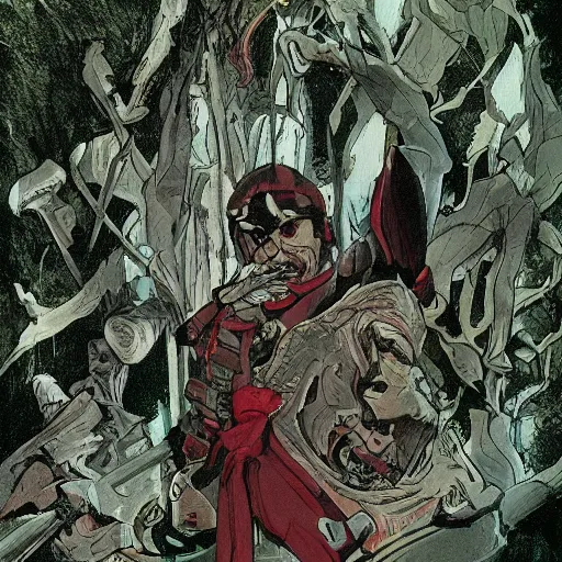 Image similar to mario stomping on a goomba, line art black and white, art by artgerm and greg rutkowski and alphonse mucha