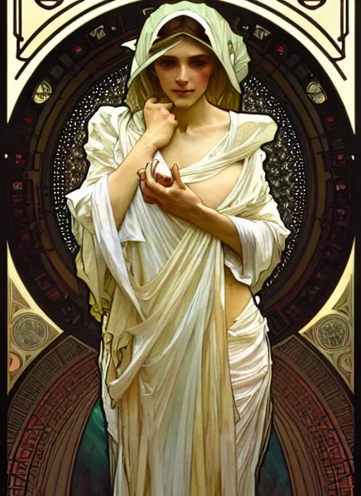 Image similar to September 1 is the day of knowledge, Greg Rutkowski and Alphonse Mucha, masterpiece