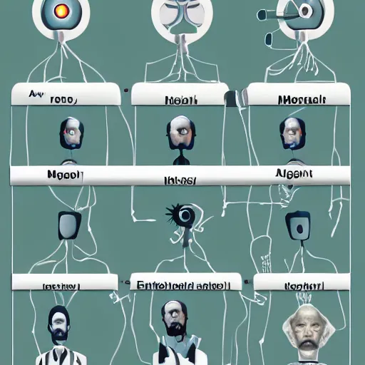 Image similar to evolution of man through artificial intelligence