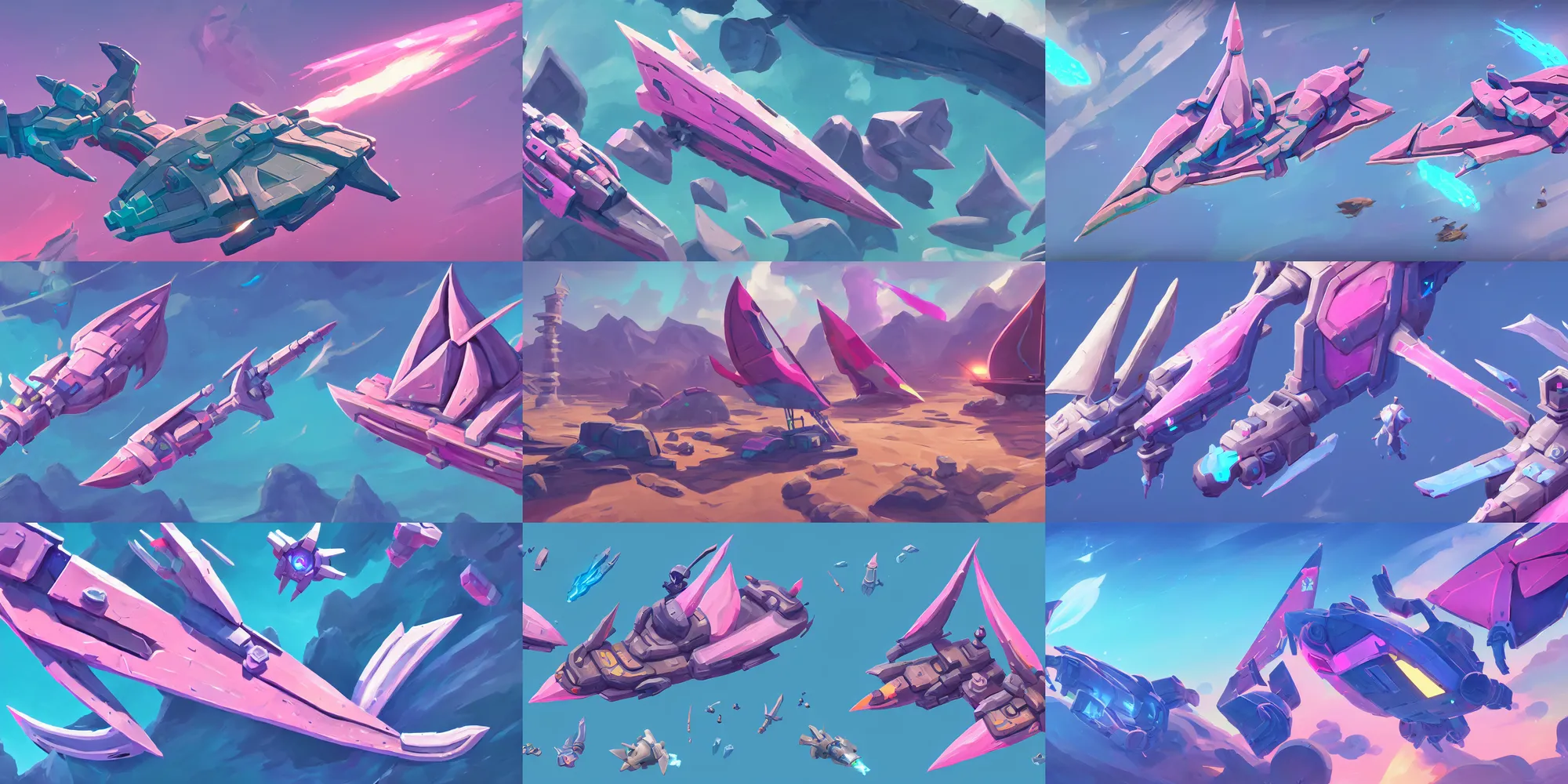Prompt: game asset of starship sail, in gouache detailed paintings, props, stylized, 2 d sprites, kitbash, arcane, overwatch, blue and pink color scheme, 8 k, close up