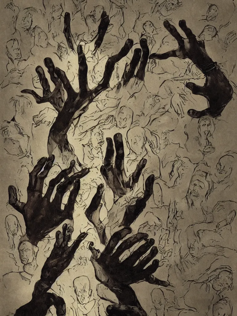 Image similar to the man with one hundred hands