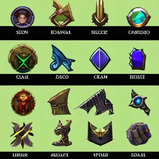 Image similar to skill icons from an MMORPG