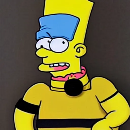 Image similar to bart simpson in real life