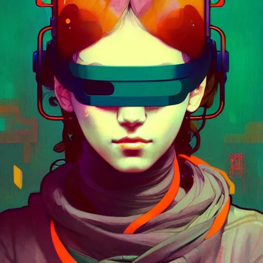 Prompt: a beautiful painting of a cyberpunk blindfolded girl by sachin teng and pascal blanche and alphonse mucha! ！ and ruan jia! and josan gonzalez!. in style of conceptual art. colorful comic, film noirs, brush stroke, vibrating colors, hyper detailed. octane render. trending on artstation