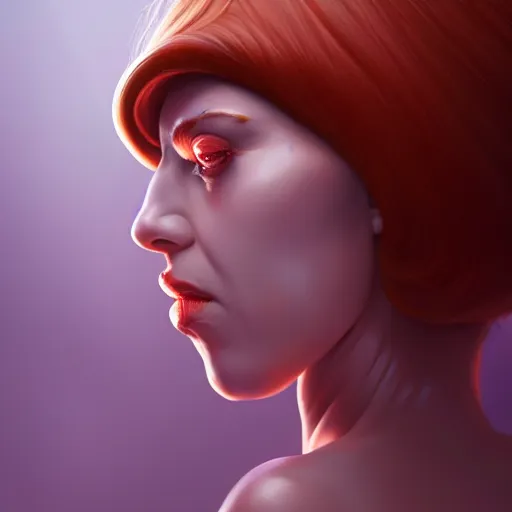 Image similar to portrait of a glazed bundt cake shaped like a woman, digital art, cinematic, ultradetail, 8k, painting, imaginefx, trending on artstation