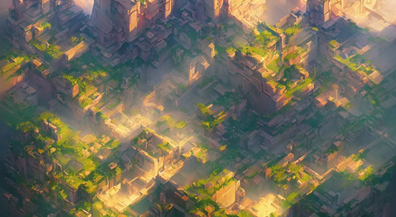 Image similar to flag colored wall fortress greeble illusion landscape wonderworld paradize, behance hd by jesper ejsing, by rhads, makoto shinkai and lois van baarle, ilya kuvshinov, rossdraws global illumination