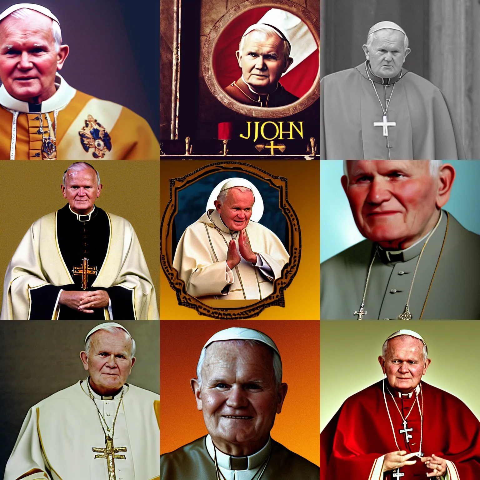 Prompt: John Paul II wallpaper for 4K