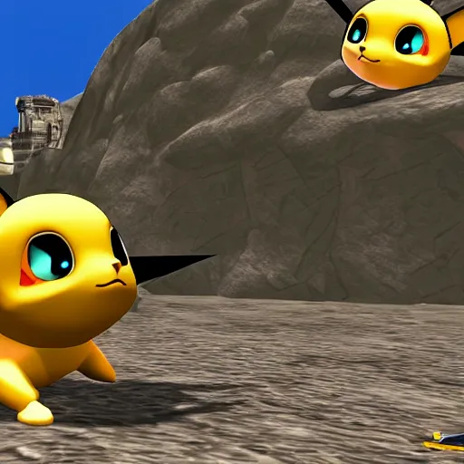 Image similar to pichu in a ps 2 game