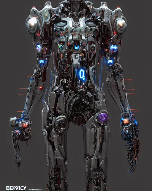 Prompt: benevolent cyborg necromancer, scifi, futuristic, helpful, kind, intelligent, highly detailed, trending on artstation, holy machine, advanced technology, art by vitaly bulgarov and nivanh chanthara and lance wilkinson