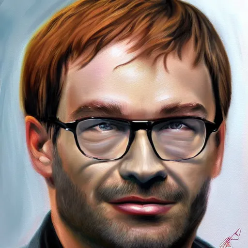 Image similar to jeffrey dahmer in euphoria series, oil painting, ultradetailed, digital painting, ultradetailed