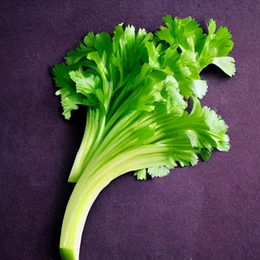 Image similar to celery in the shape of selena gomez