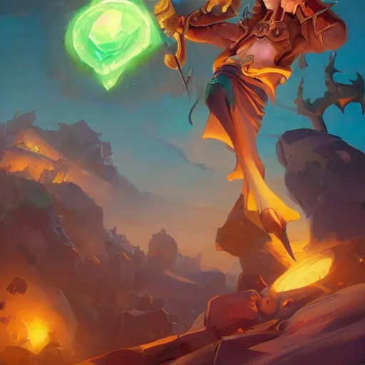 Image similar to heartstone magic loot stuff game icon fantasy art, 2d game art, official art, concept art , behance hd , concept art by Jesper Ejsing, by RHADS, Makoto Shinkai