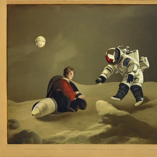 Prompt: hummel figuring of an astronaut