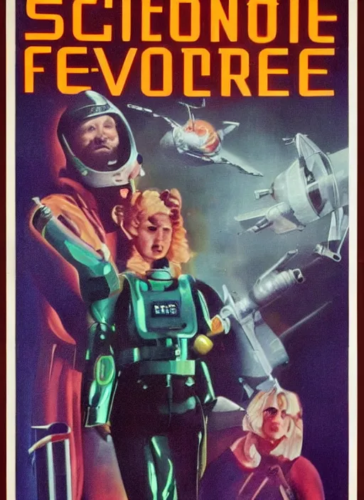 Image similar to retro sci-fi movie poster