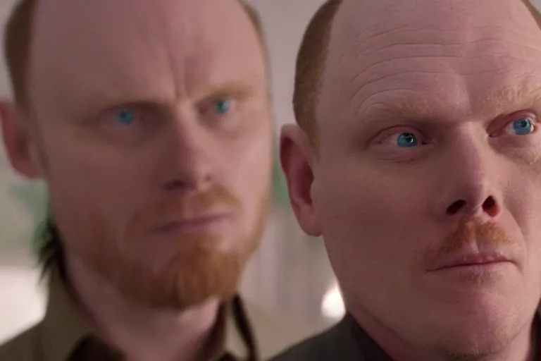 Prompt: a film still of Bill burr in the last mohican, high quality