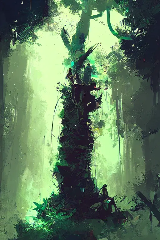 Prompt: The Ayahuasca Spirit, by Ismail Inceoglu