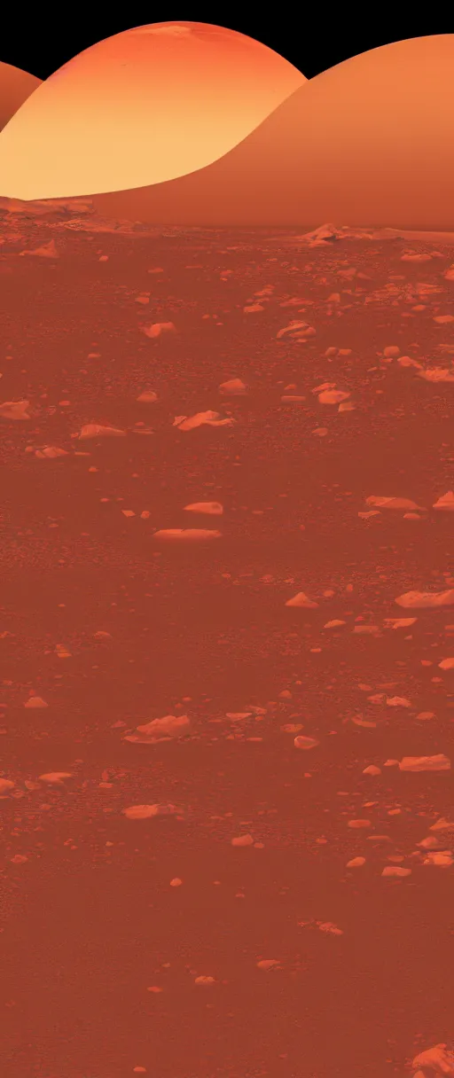 Prompt: The Great Wave on Mars. Curious. Intrigue. 8k resolution. Pastel. Sharp. Whimsical. Stunning.