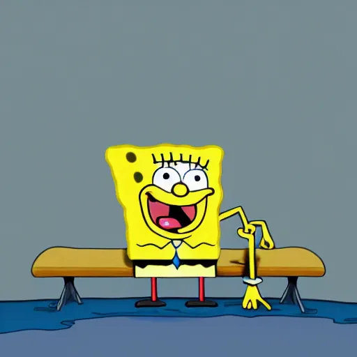 sad spongebob, Stable Diffusion