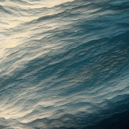 Image similar to hyperrealistic image of ocean surface streaklines in a solenoidal field, by thomas eakes & xiang duan & mike judge, perfect symmetry, dim volumetric lighting, photorealistic, 8 k octane beautifully detailed render, post - processing, extremely hyper - detailed, intricate, epic composition, cinematic lighting, masterpiece, trending on artstation, incredibly detailed, stunning,